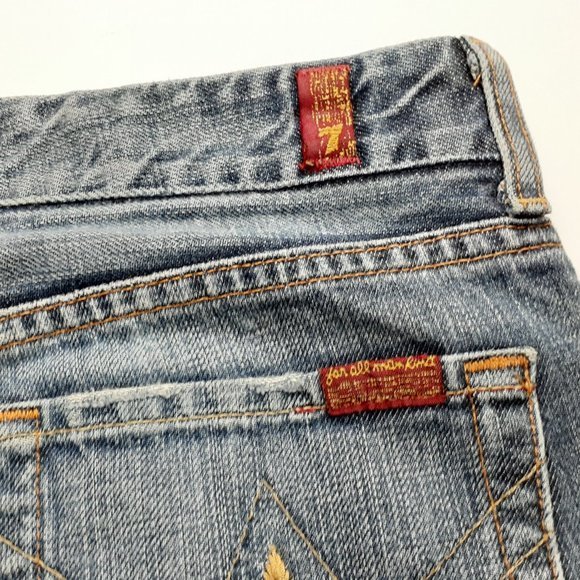 7 for all mankind Jeans size 28 Boot Cut RN#65199 B54 - Picture 11 of 14